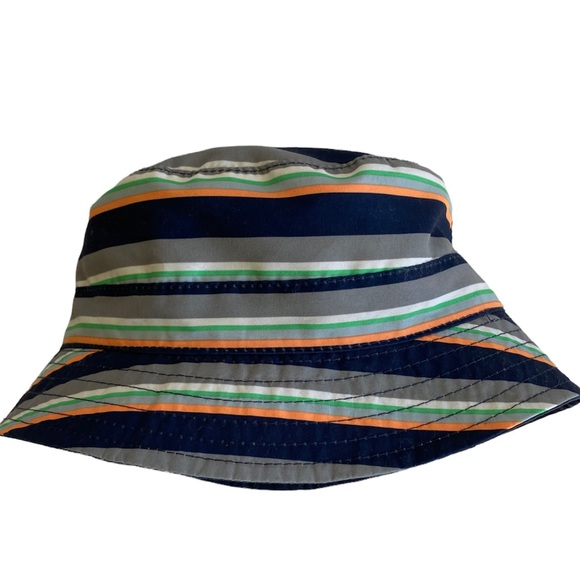 OshKosh B'Gosh Lightweight Striped Bucket Hat Size 12-24 Months - Picture 8 of 10